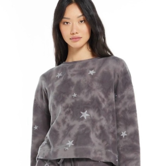 Z SUPPLY - MILLIE CLOUD STAR SWEATSHIRT size Medium - Picture 1 of 7
